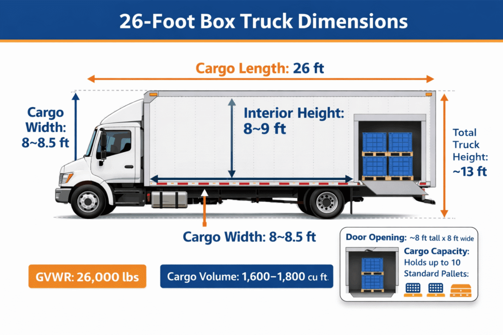 26 Foot Box Truck for Sale | Liftgate & Financing Available